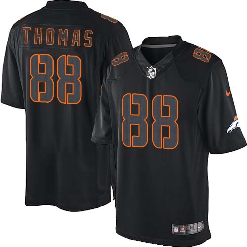 Youth Elite Demaryius Thomas Nike Jersey Black - #88 Impact NFL Denver Broncos